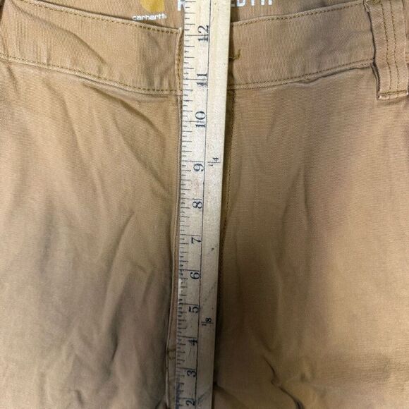Carhartt Men's 40 Relaxed Fit Brown Cargo Shorts Cotton Stretch - Picture 3 of 8